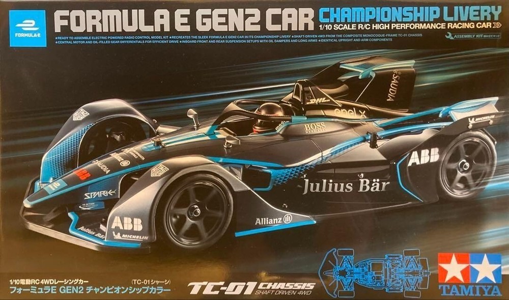 Tamiya 1/10 Formula E GEN2 Championship TC-01 Racer Kit 58681