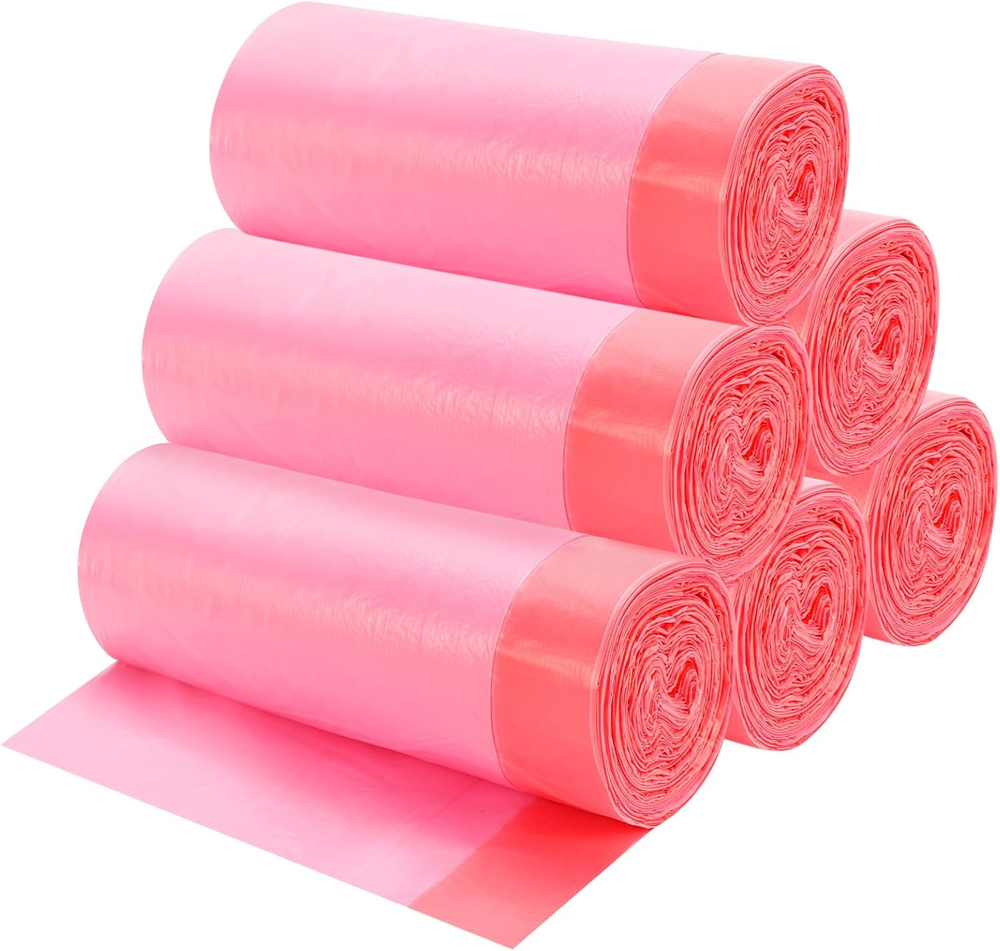 4 Gallon Drawstring Garbage Bags, Drawstring Trash Bags, Trash Bags for Offic...