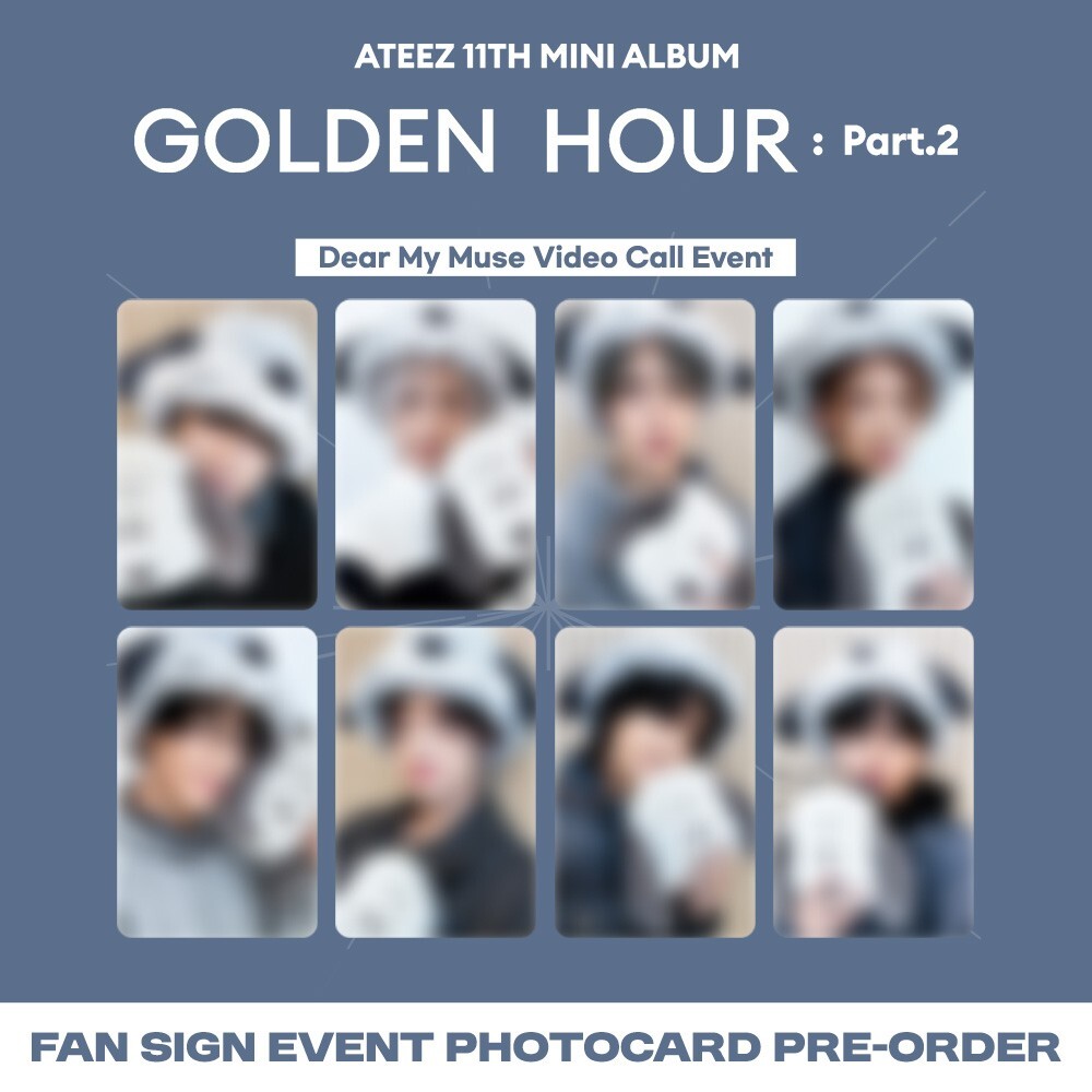 [PreSale] ATEEZ Golden Hour Part.2 DearMyMuse Fan Sign Event Photocard KPOP-image