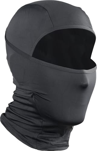 Breathable Summer Balaclava Hood for Adults and Kids - Ski Mask in Black