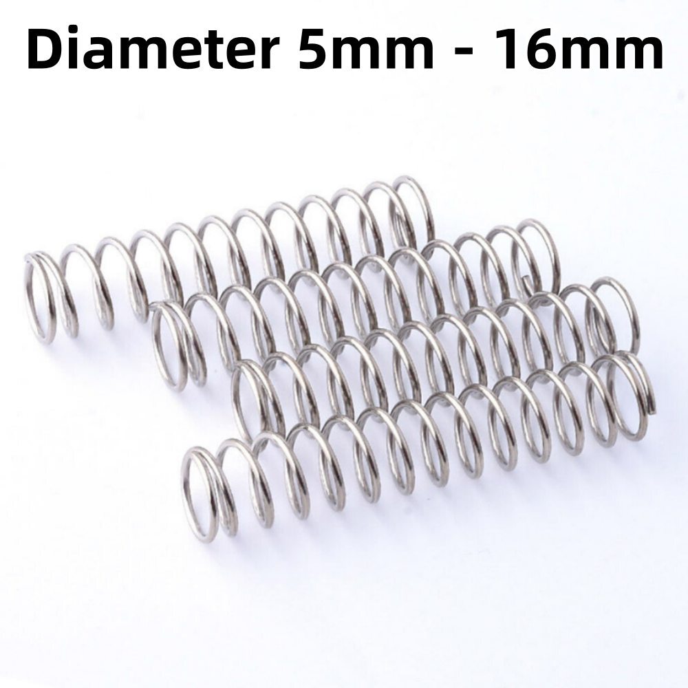 304 Stainless Steel Wire Dia Compression Springs 5mm-16mm 0.9mm Thickness