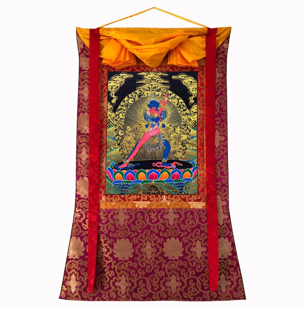 Chakrasamvara Thangka Painting, Handmade Sacred Tibetan Art for Meditation, Yoga