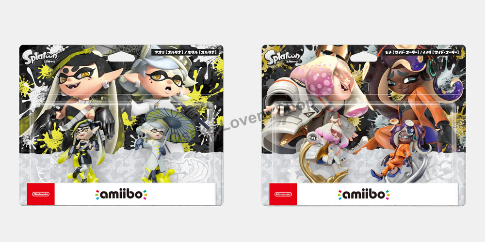 Presale Nintendo Splatoon amiibo Squid Sisters & Tentacles Set Set of 2 New 2024-image