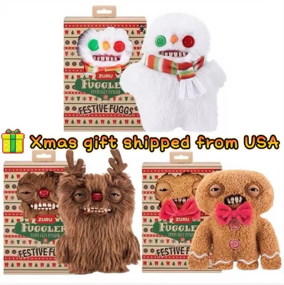 Clearance Sale - Fuggler Monsters Plush Toy XMAS FESTIVE FUGGS - US Ship-image