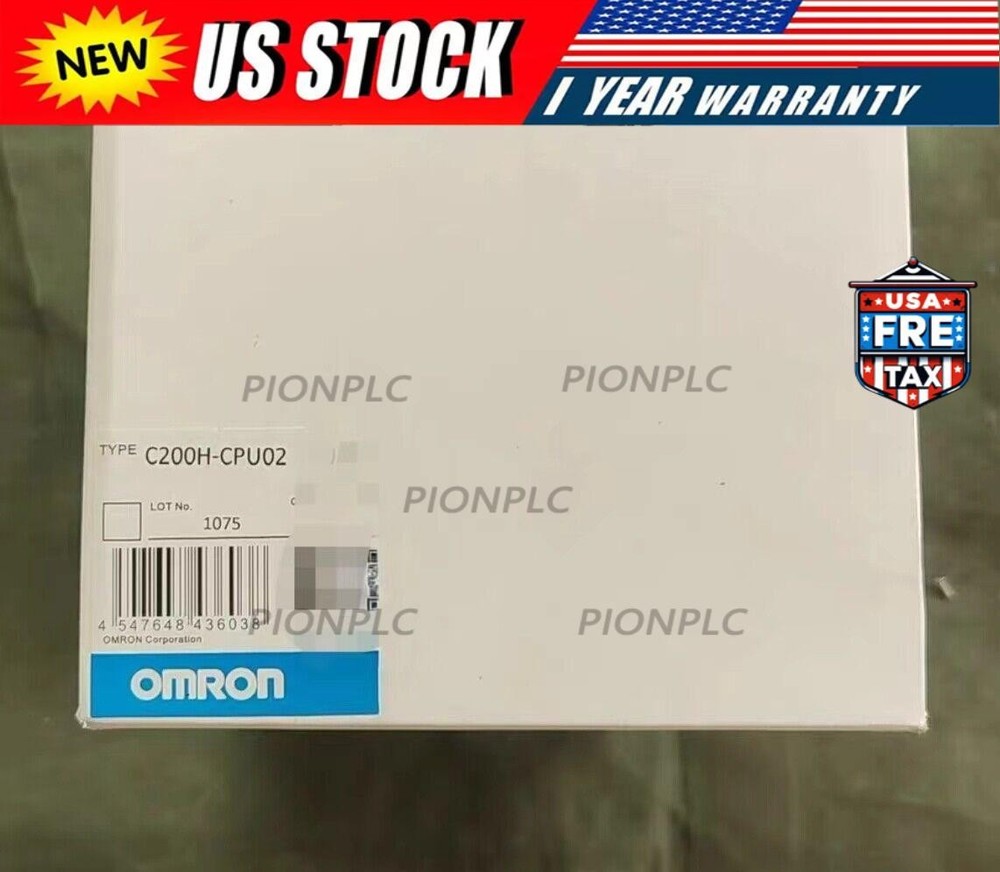 One Omron C200H-CPU02 PLC Module New In Box US Free TAX C200HCPU02