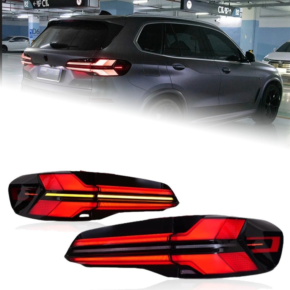 4PCS Left+Right LED Tail Lights Rear Lamp For BMW X5 2019-2022 Upgrade G05 Style