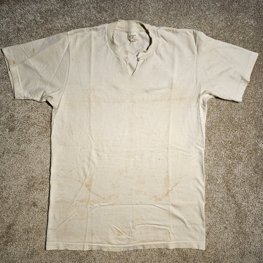 Vintage 60s 70s Thrashed Towncraft Pennys T-shirt Mens M Single Grunge Emo Rust