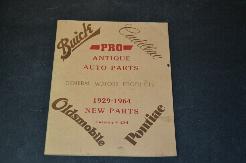 OE1 Pro Antique Auto Parts 1929-1964 Buick, Cadillac, Paperback Book Free Ship