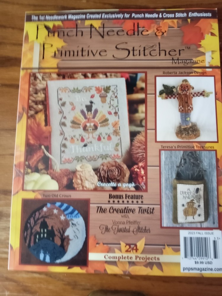Punch Needle & Primitive Stitcher Magazine Fall 2023 Issue – 4 Issues Included