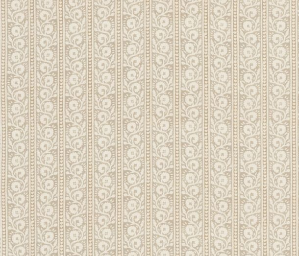 GP & J BAKER CURTAIN FABRIC Bibury 6.8 METRES PARCHMENT  LINEN BLEND SMALL HOUSE