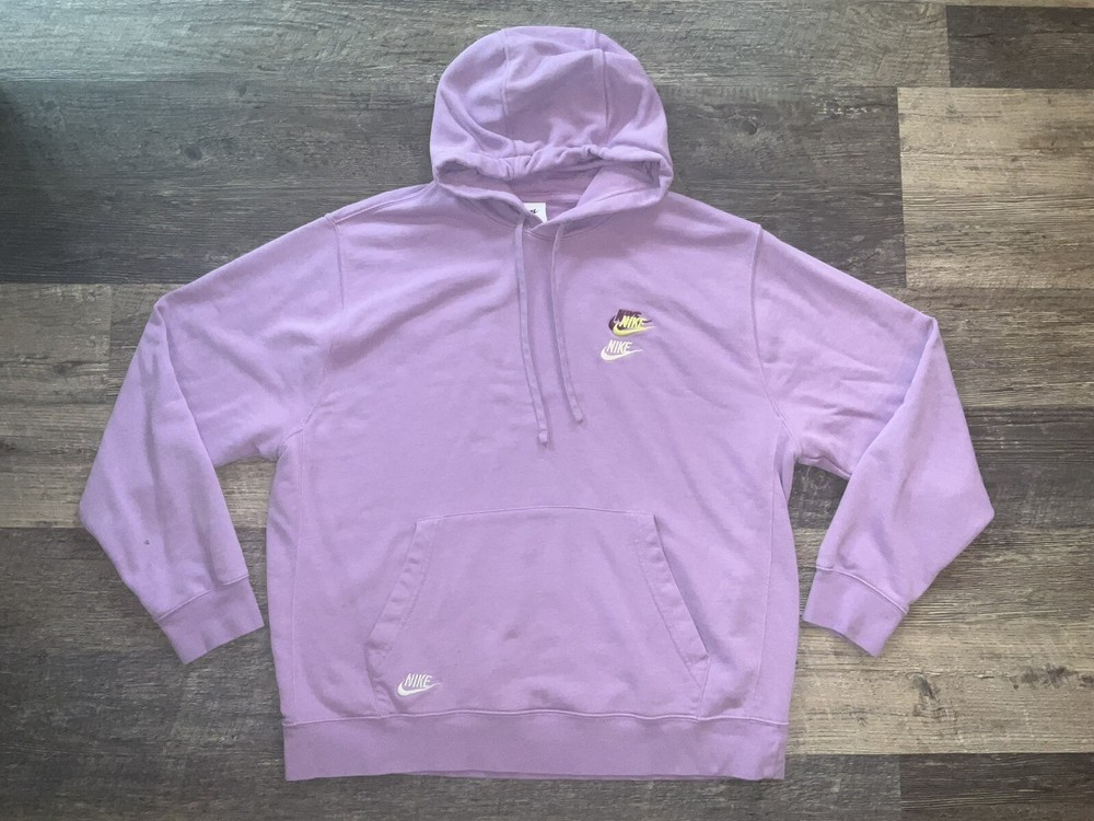 Nike NSW Essentials Purple Pullover Hoodie Men's Sz XL DD4666