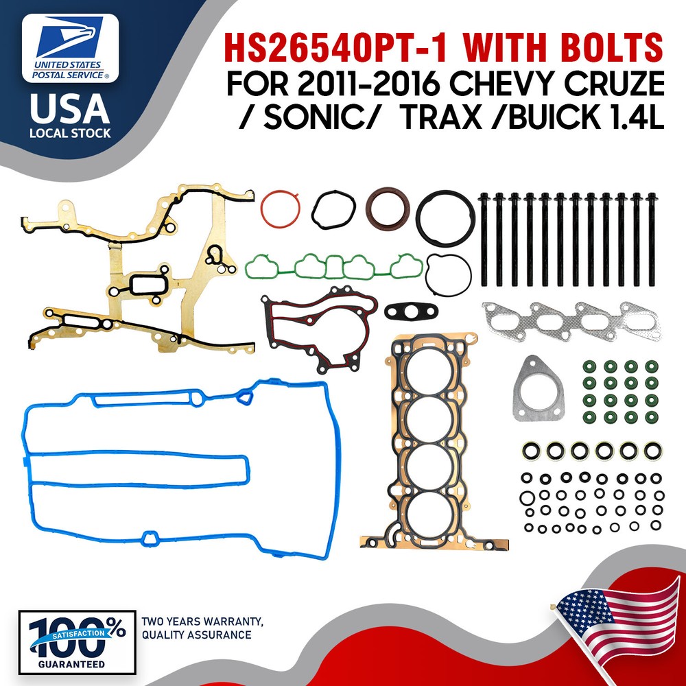 For 11-16 Buick Chevy 1.4L Turbo Engine Cylinder Head Gasket Set kit HS26540PT-1