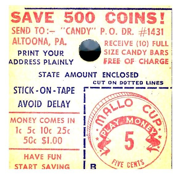 Altoona PA good for token - Mallo Cup Candy Play Money 5 Premium Voucher ;-image