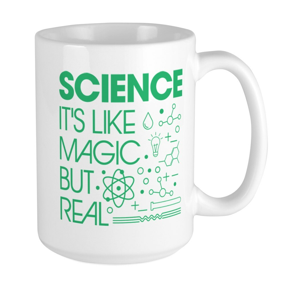 CafePress Science Like Magic But Real Mugs Large Mug (240359511)