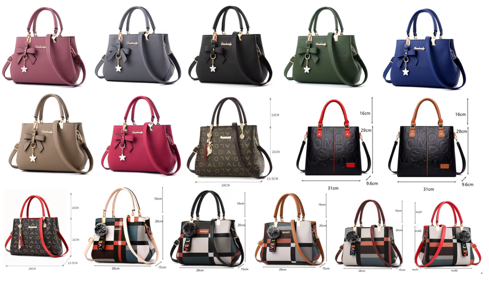 Women PU Leather Handbag Shoulder Bag Crossbody Satchel Messenger Purse Tote