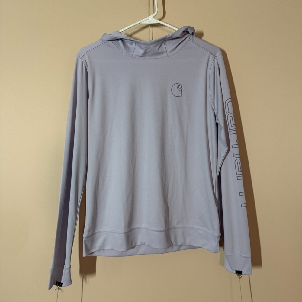 Carhartt Sun Defender Ultralight Pullover Hoodie Hoody Purple Women's Medium M