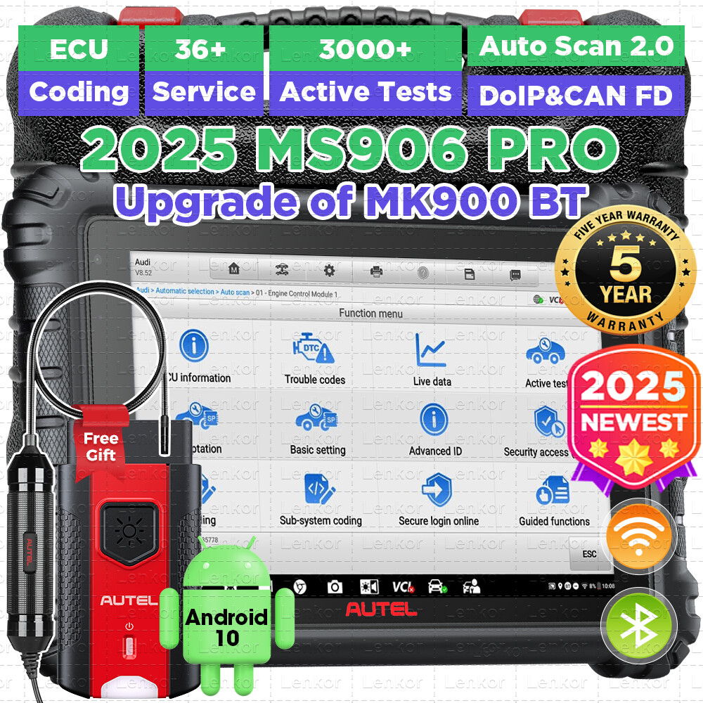 2025 Newest Autel MaxiSys MS906 Pro C0ding Full System Diagnostic Scanner Tool