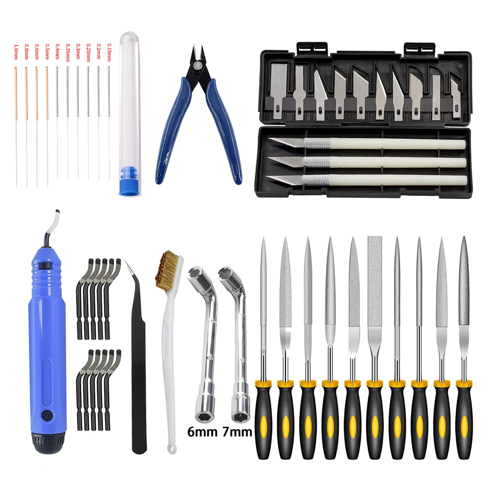 49Pcs 3D Printer Tool Kit: Model File, Cutter, Scraper, Engraving Knife