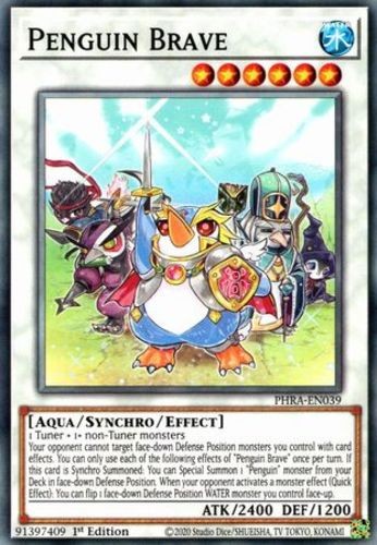Penguin Brave PHRA-EN039 Common 1st Edition Lightly Played TCG Card
