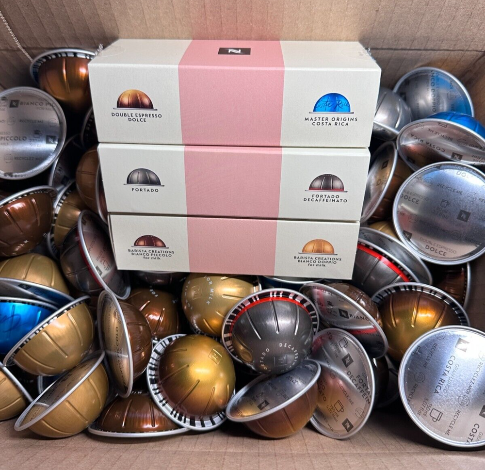 Nespresso Variety Pack 144 pods total Bulk/Loose bb:03/31/25
