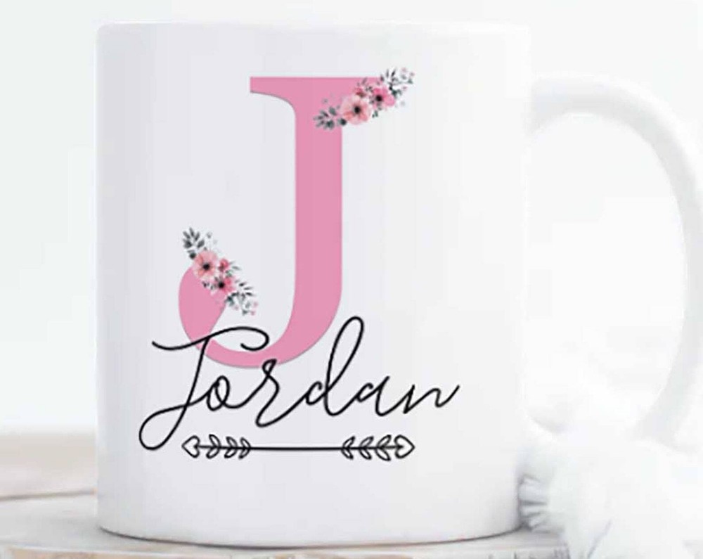 Monogram Initial Name Cup Gift For Her Coffee Mug Gift For Women Bridesmaid Gift