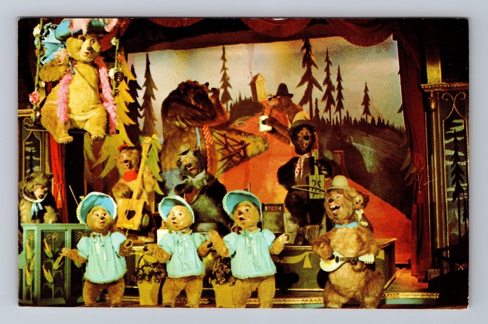 Vintage Walt Disney World Orlando FL Country Bear Jamboree Postcard  