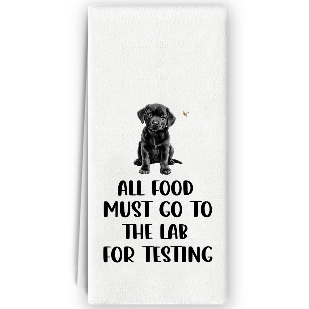 Black Labrador Kitchen Towels - Labrador Retriever Gifts Labrador Decor Dog A