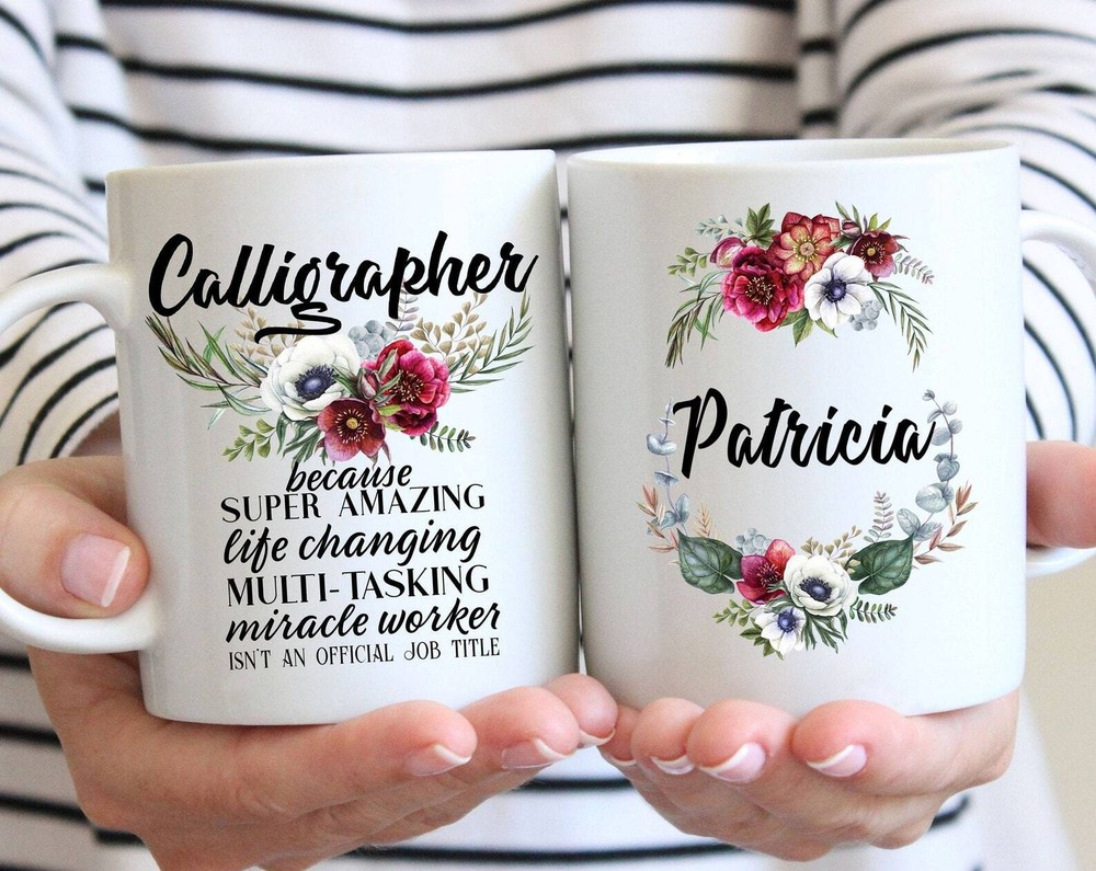 Personalized Calligrapher Gift For Women L Thank You Appreciation Birthday