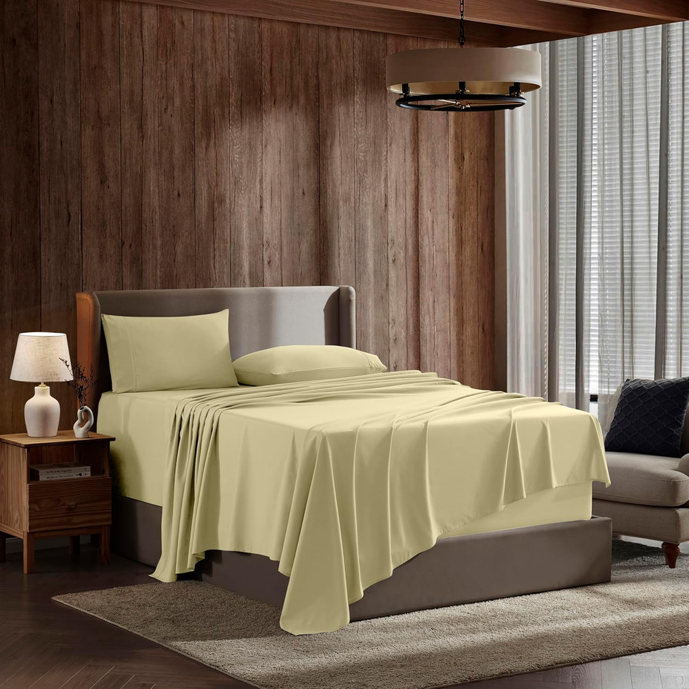 Full XL Size Sheet Sets - 4 Piece Full XL Size Sheets, Deep Pocket, Hotel Luxury