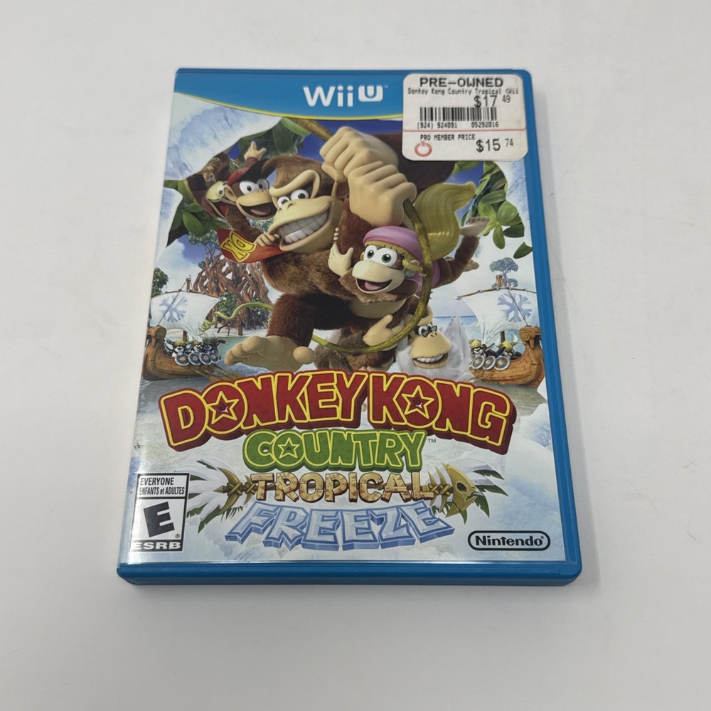 Donkey Kong Country: Tropical Freeze (Nintendo Wii U, 2014) CIB Tested