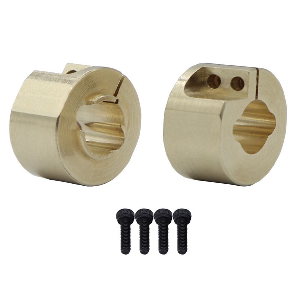 TRX4M 1/18 RCカーアクスカウンターウェイトバランス用真鍮リアアクスル2個