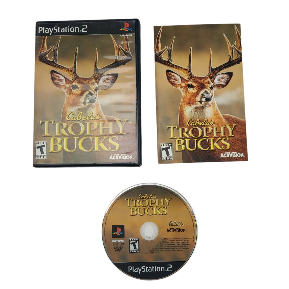 Cabela's Trophy Bucks Activision Hunting Game Rated T 2007 Playstation 2 PS2