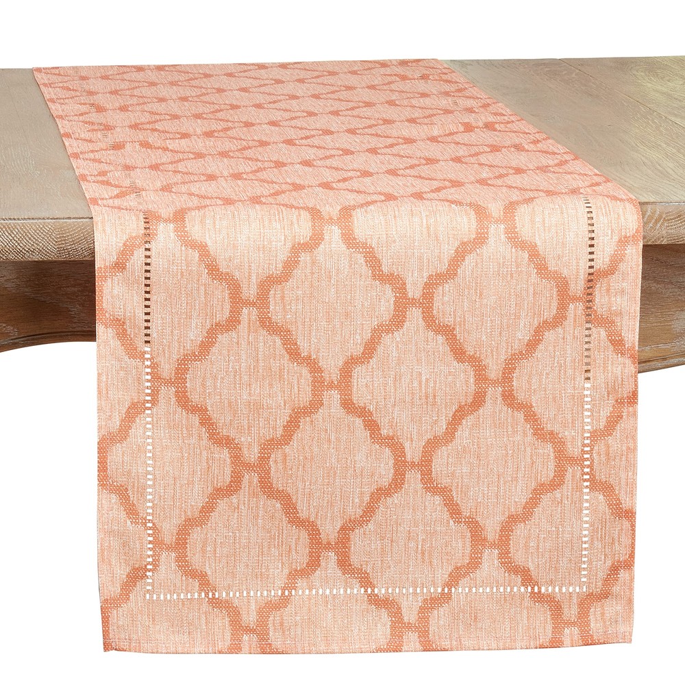 Marrakesh Collection Laser-Cut Hemstitch Runner, 16
