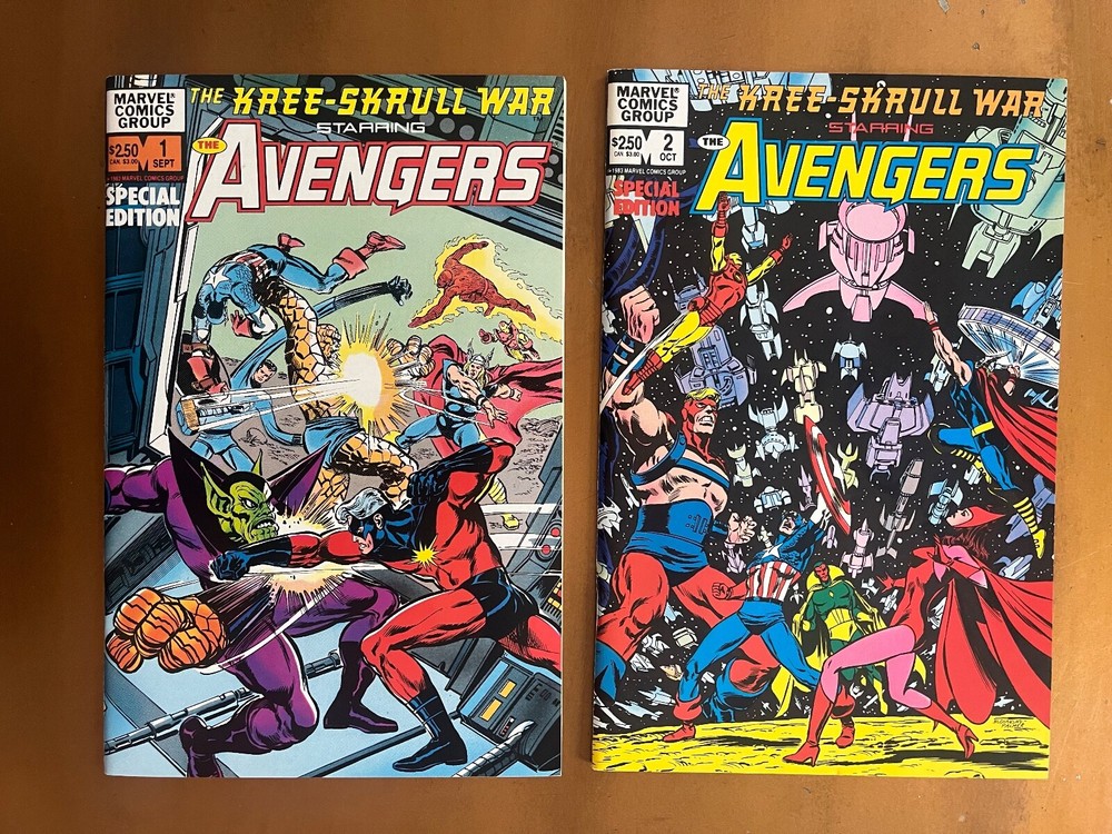 The Kree-Skrull War: Special Edition AVENGERS set 1-2 High Grade Neil Adams NM