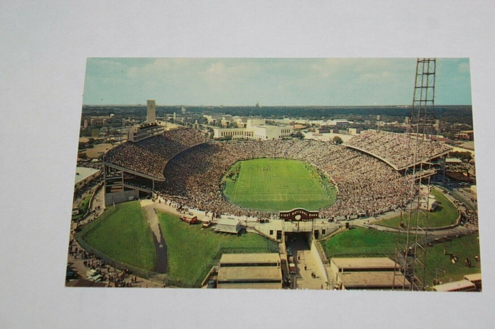 Vintage Cotton Bowl College Stadium Postcard Fair Park Dallas