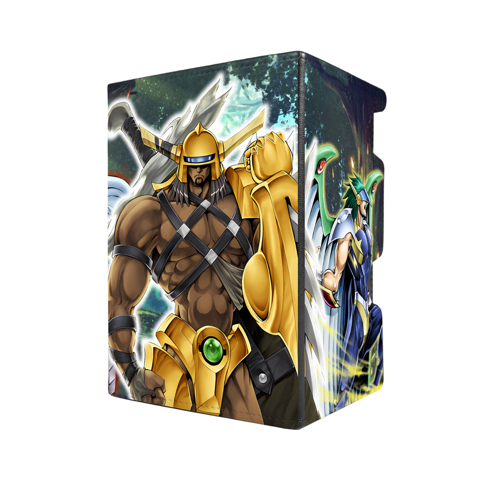 Elemental Hero Wildegde Deck Box - Holds 100 Double Sleeved Cards & Dice Tray-image