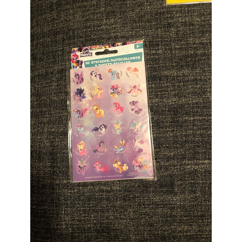 My Little Pony Stickers New 96/4Sheets 3/4” Hasbro/ 2 packages