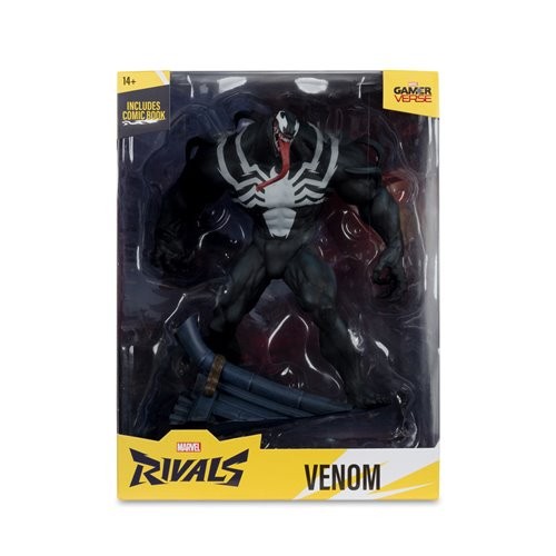 PRESALE! Marvel Rivals Venom 1:6 Scale Posed Figure.  Scene & Comic BY MCFARLANE-image