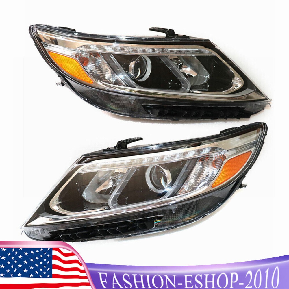 Halogen Headlights Set For 2014 2015 Kia Sorento Left & Right Side w/ LED DRL