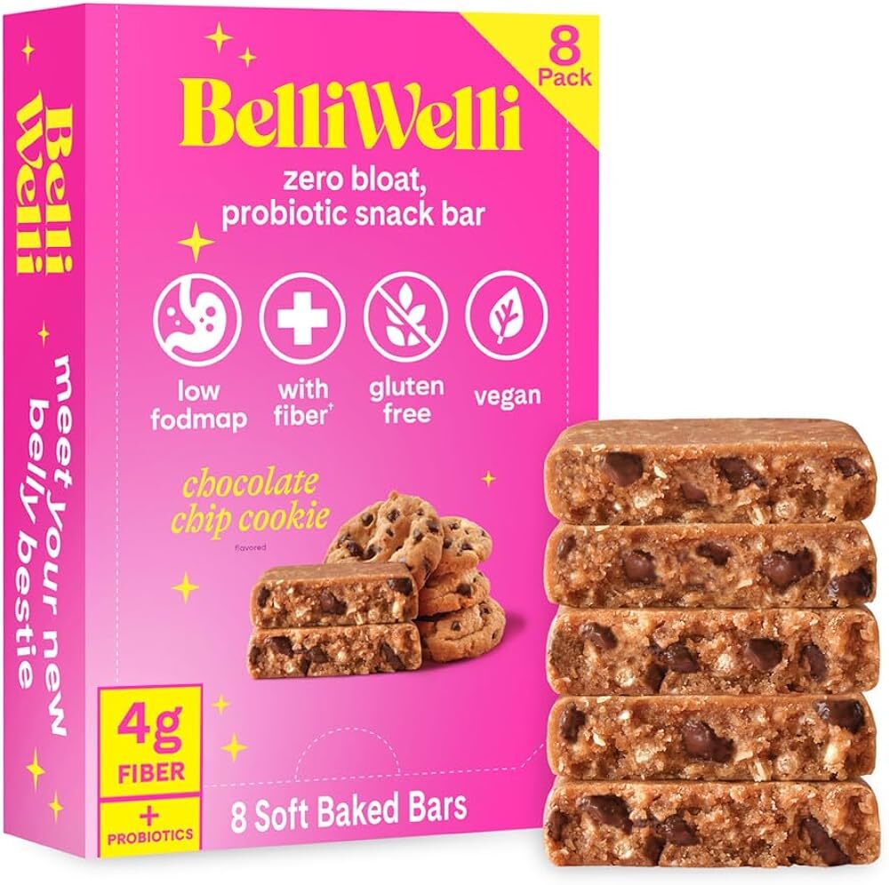 Belliwelli Soft Baked Probiotic Snack Bars | Gluten-Free, Dairy-Free, Vegan, ...