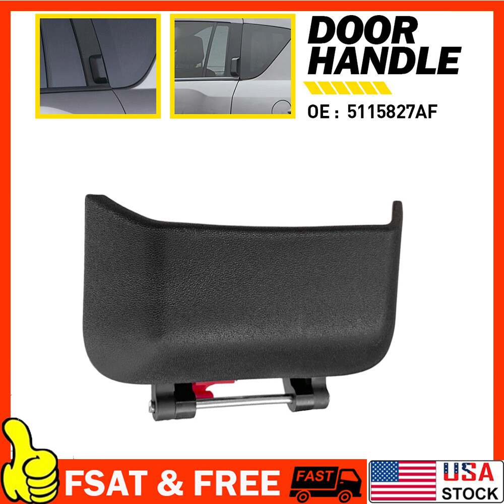 2007-2016 Jeep Compass Rear Left Driver Side Exterior Door Handle Black Plastic  