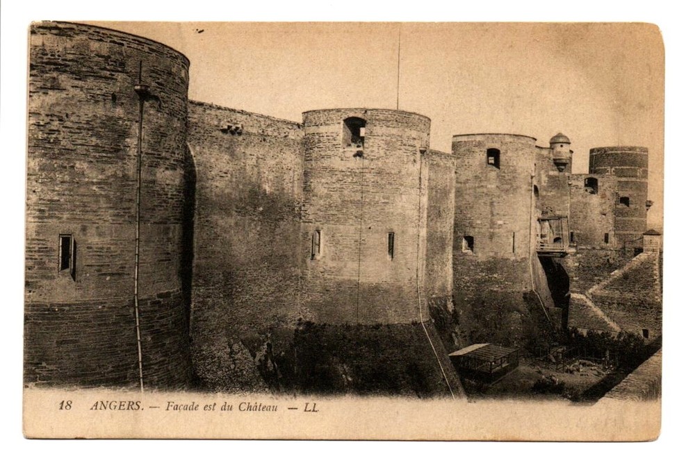 Original Vintage Postcard East facade of the Chateau France