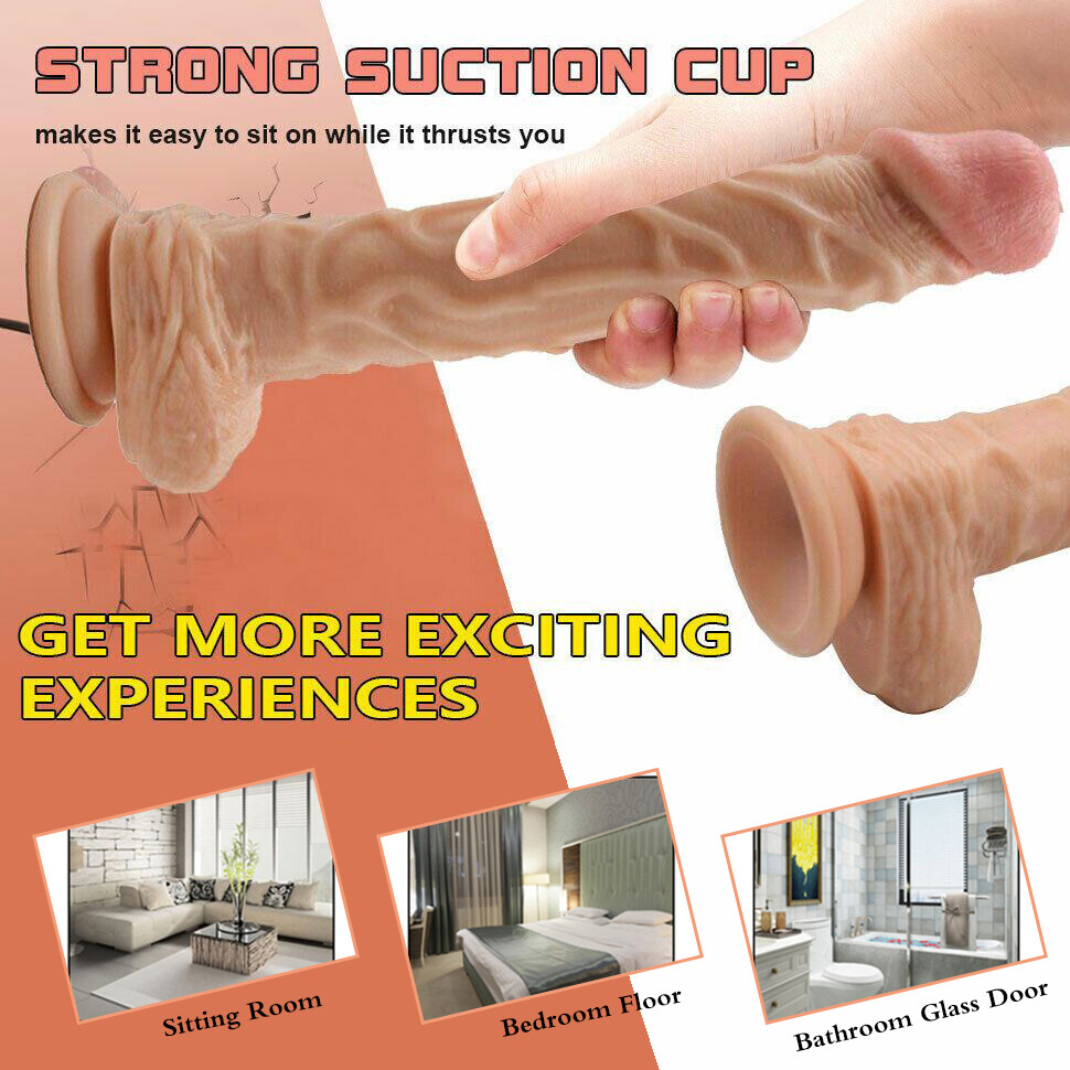 10-Inch Realistic Suction Cup Dildo for Women Anal and Vaginal Play