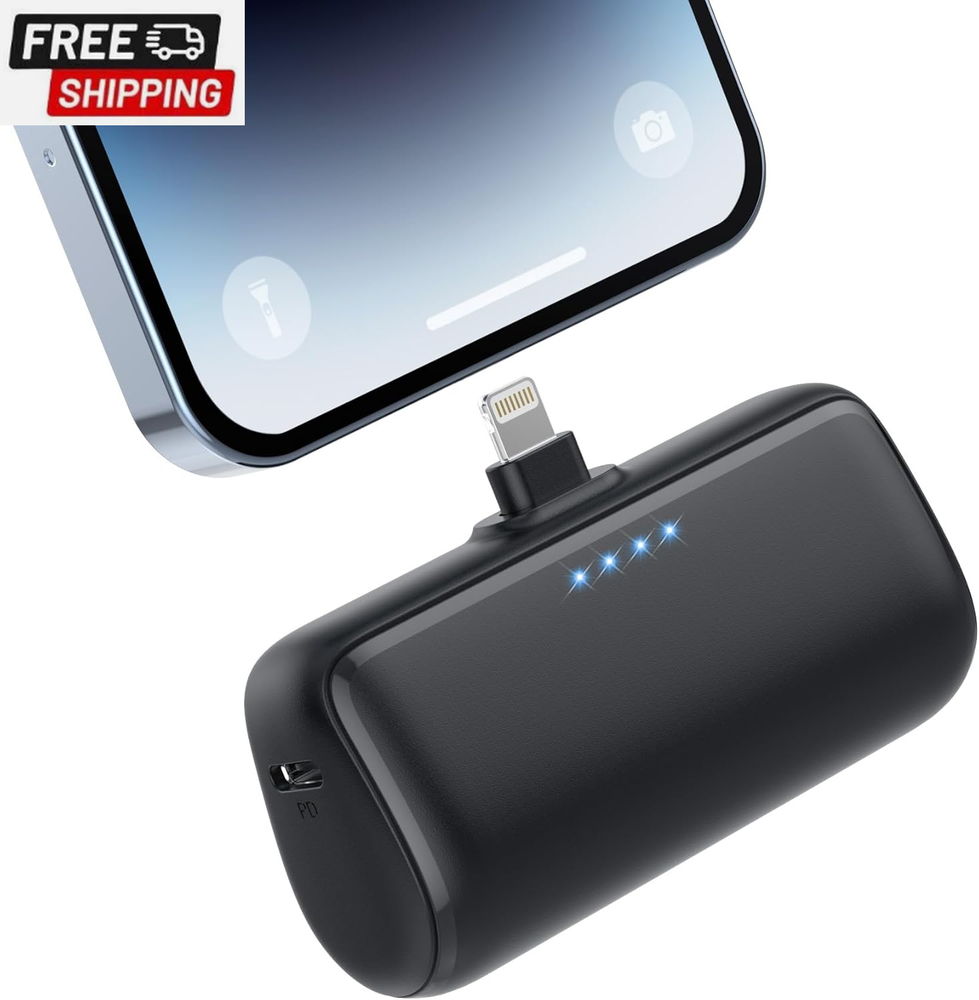 Mini Portable Charger Power Bank for Iphone,3500Mah Ultra-Compact PD Fast Chargi