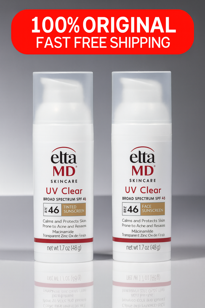 2pack Elta MD UV Clear Broad-spectrum Facial Sunscreen SPF 46 1.7 oz EXP 03/27