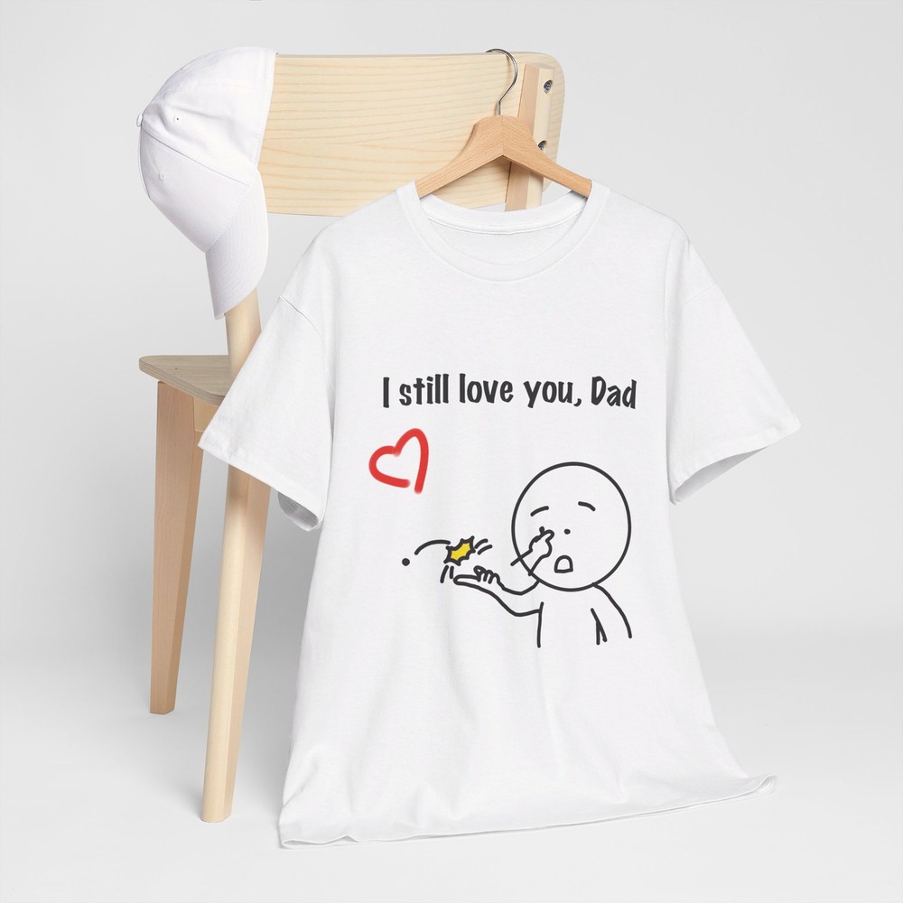 Fathers Day tshirt funny nose picking man comedy white-image