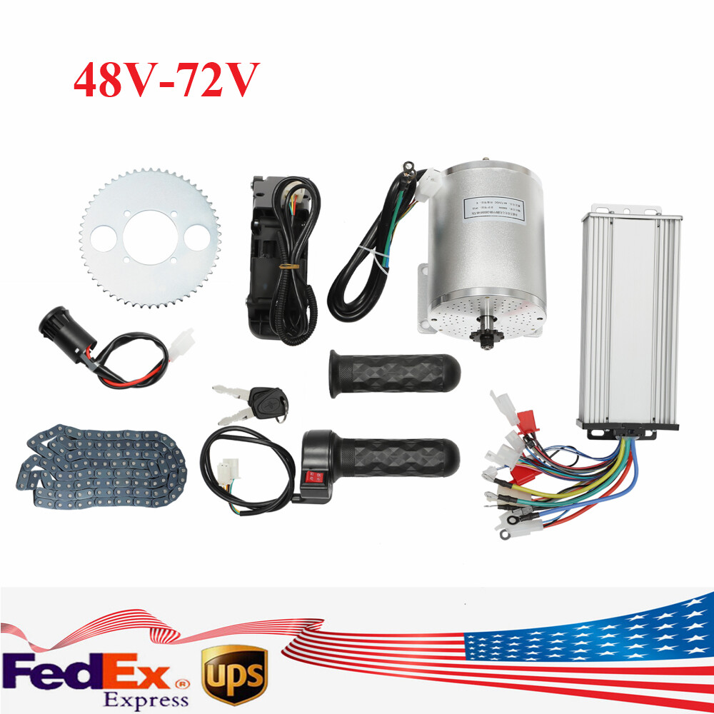 72V 3000W Brushless Motor Kit for E-Bike Dirt Bike Scooter Conversion