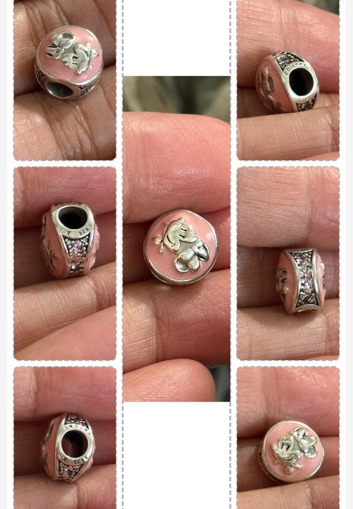 Pandora Disney Pink Enamel Minnie Mouse Charm  Retired