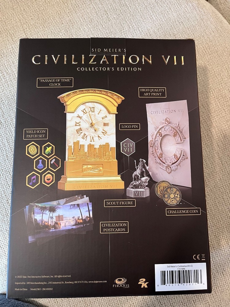 Sid Meier’s Civilization VII Collector’s Edition Bundle   Clock Statue