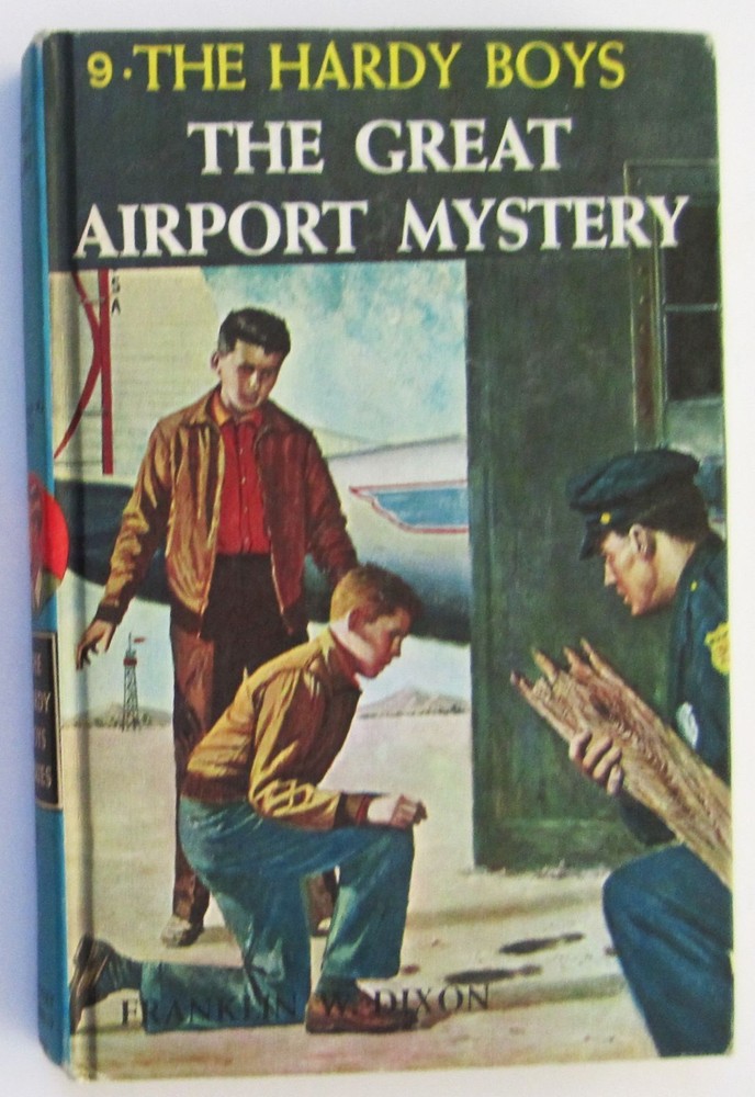 1978 PRINTING Hardy Boys Great Airport Mystery Hardcover Book #9 Vintage 1960s